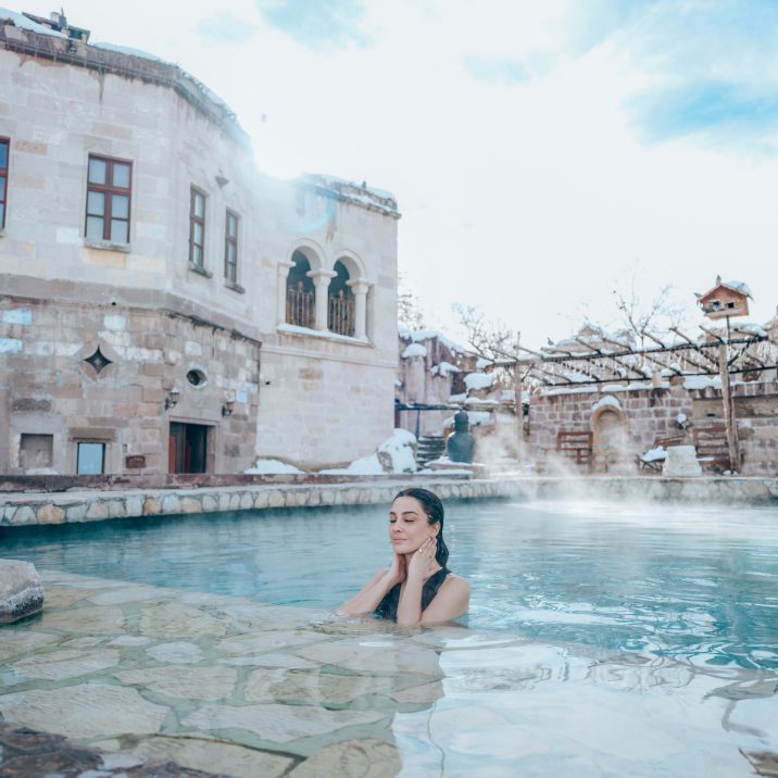 Museum Hotel Cappadocia Heated Pool in Winter
